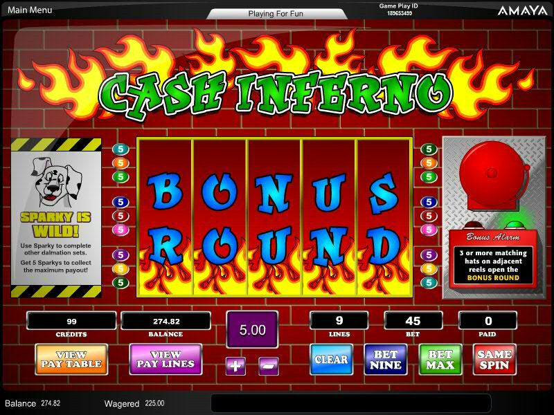 Cash Inferno slot game
