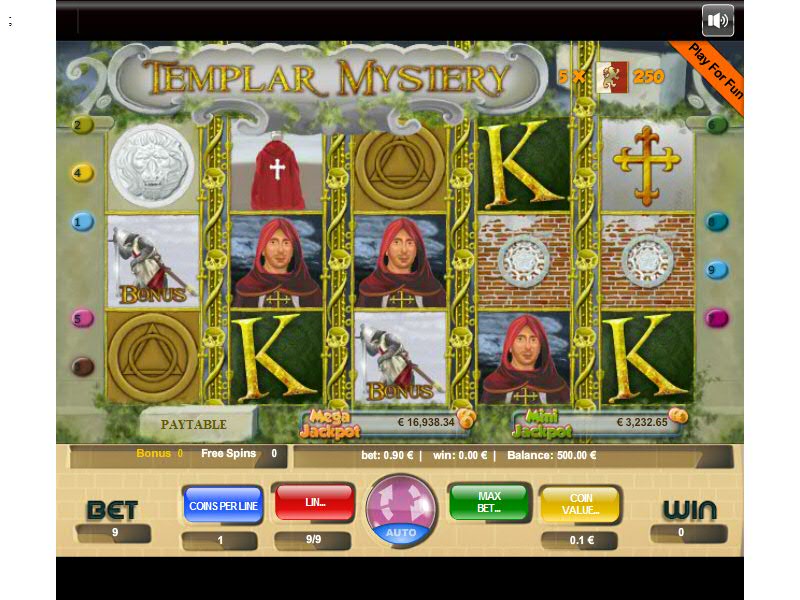 Templar's Mistery slot game